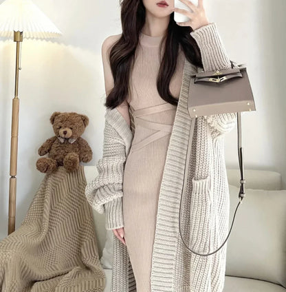 Women's Sleeveless Bodycon Midi Dress